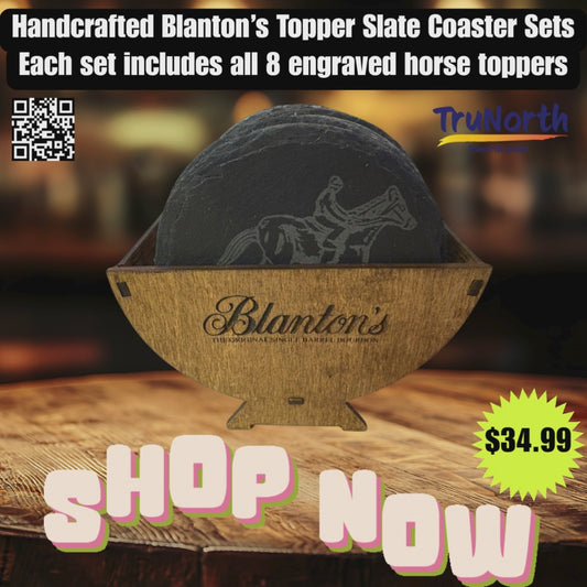 Blanton’s Horse Topper Slate Coaster Set